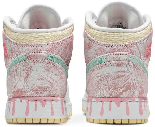 Air Jordan 1 Mid SE GS 'Paint Drip'