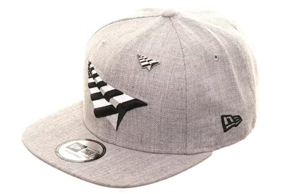New Era Paper Planes Original Crown Snapback Hat Heather Grey