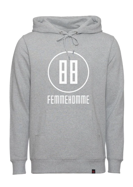 BELLEBEINO BB HOODIE MELANGE GREY MEDIUM