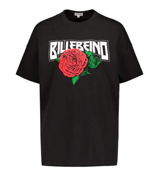 BILLEBEINO ROSE OVERSIZE T-SHIRT BLACK MEDIUM