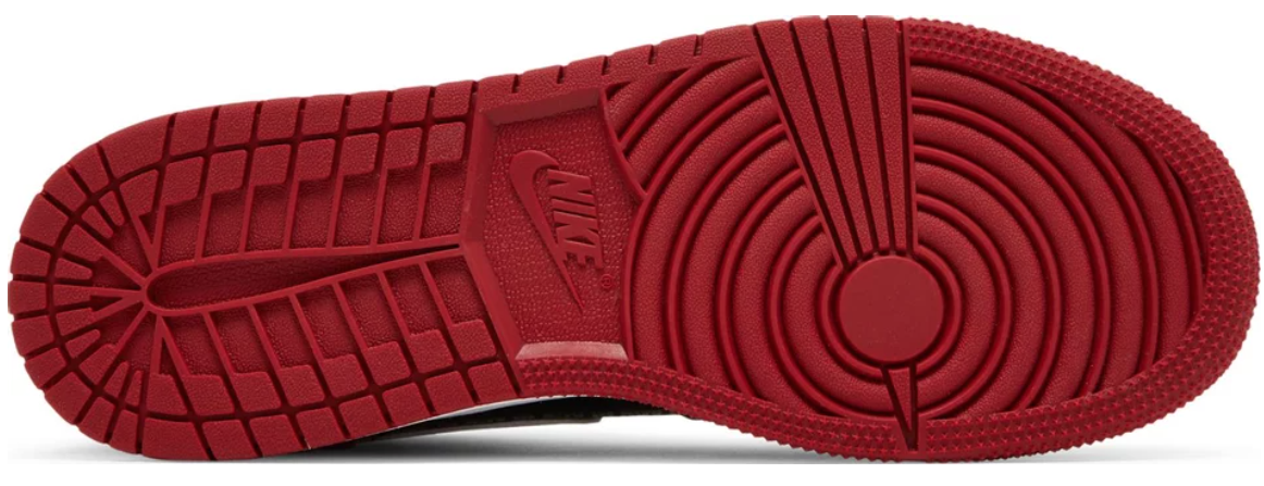 Air Jordan 1 Mid SS GS 'Black + Red = Bred' 5.5Y