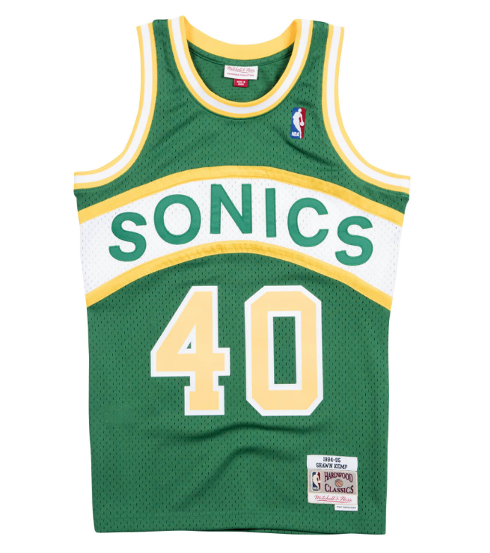 Mitchell & Ness NBA Sonics Shawn Kemp Jersey