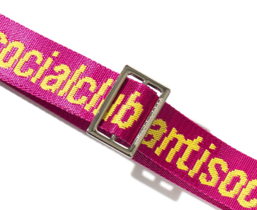 A.S.S.C 'See Right Thru Me' Pink Belt