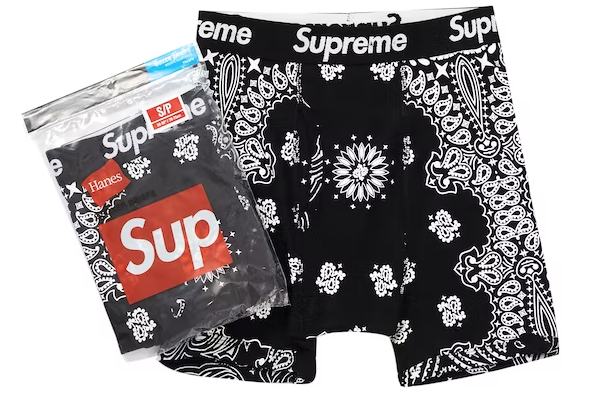 Supreme Hanes Bandana Boxer Briefs (2 Pack)