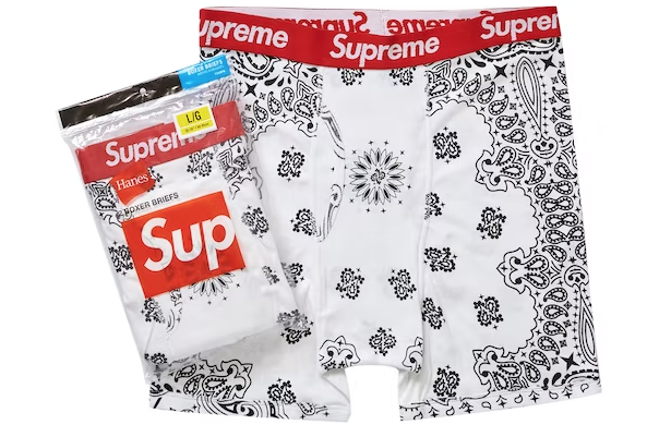 Supreme Hanes Bandana Boxer Briefs (2 Pack)