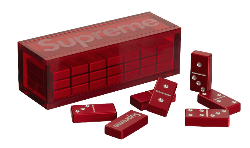 Supreme Aluminum Domino Set Red