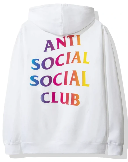 Anti Social Social Club More Hate More Love Hoodie White MEDIUM