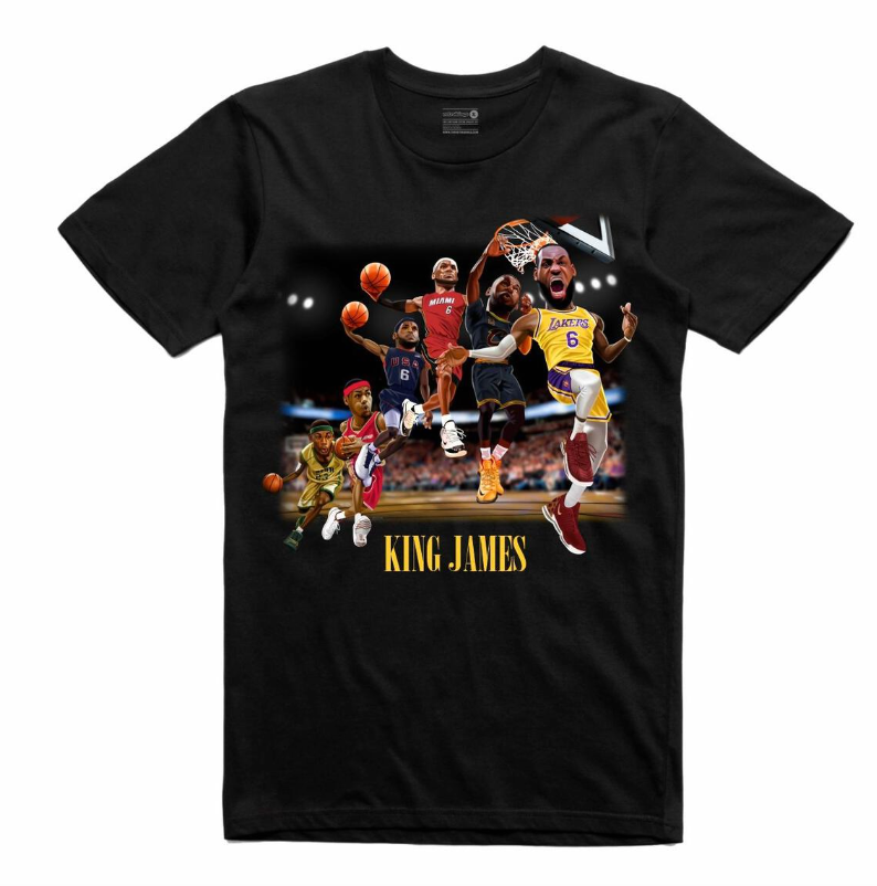 THE RETRO KINGS KING JAMES TEE