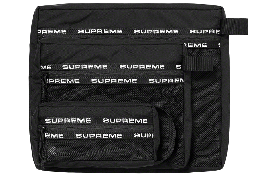 Supreme Organizer Pouch Set Black
