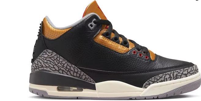 Jordan 3 Retro Black Cement Gold (W) 7.5W