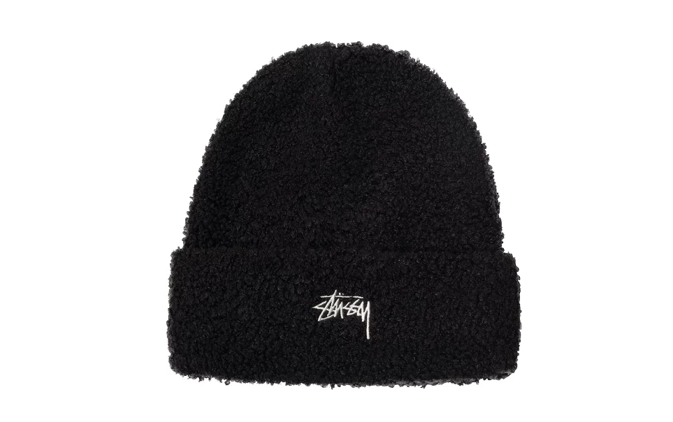 Stussy Boucle Fleece Beanie BLACK