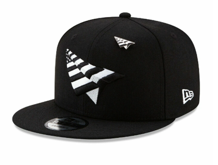 New Era Paper Planes Original Crown Snapback Hat Heather Black