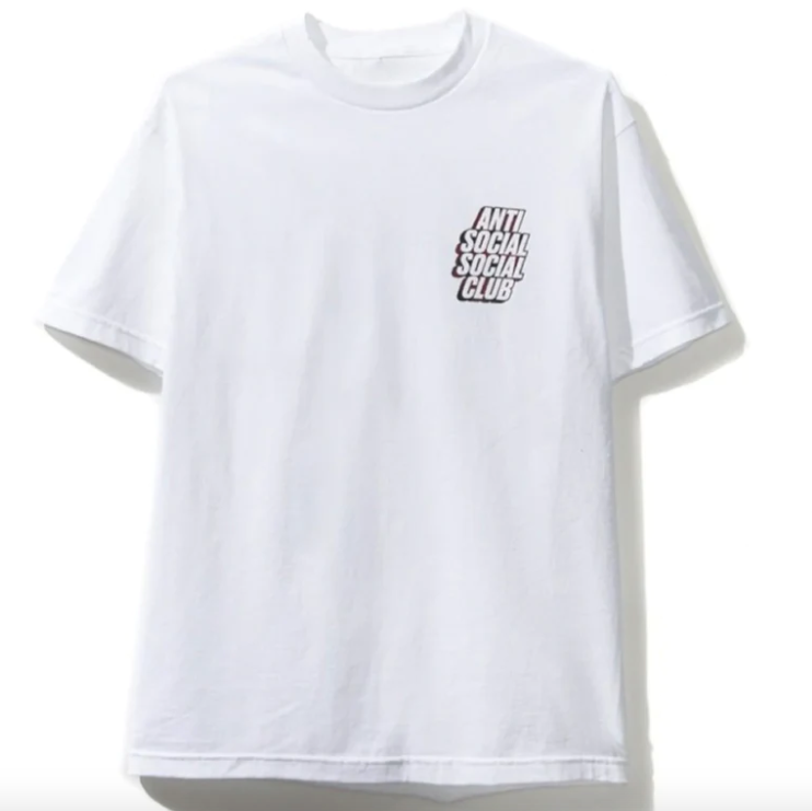 Anti Social Social Club Blocked Plaid Tee 'White/Red' XL