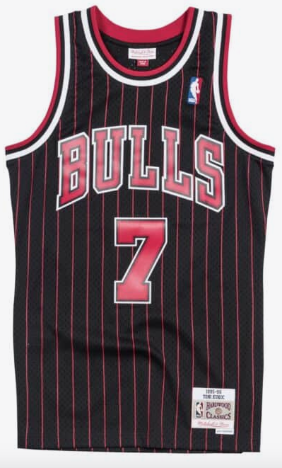 Toni Kukoc Chicago Bulls 1995-96 Jersey