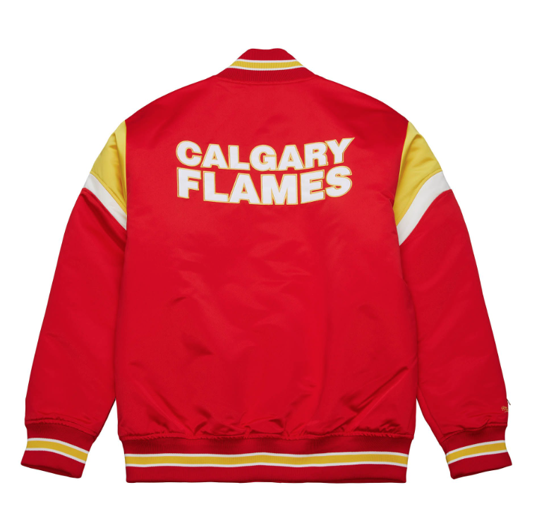 Heavyweight Satin Jacket 'Calgary Flames'