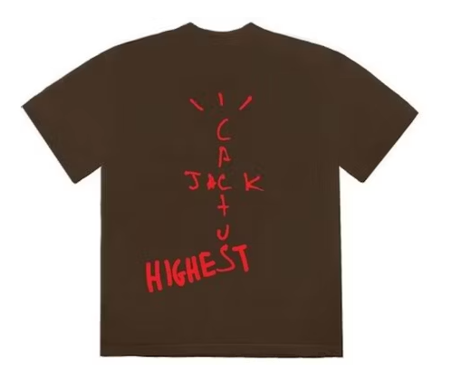 Travis Scott Jordan Cactus Jack Highest T Shirt 'Brown' SMALL