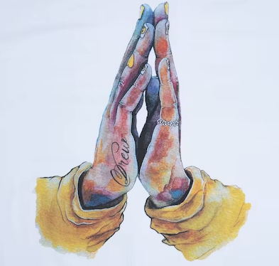 Drew House Drew Hands SS Tee 'White' LARGE