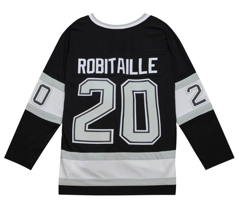 Blue Line 'Luc Robitaille' Los Angeles Kings Home 1992 Jersey