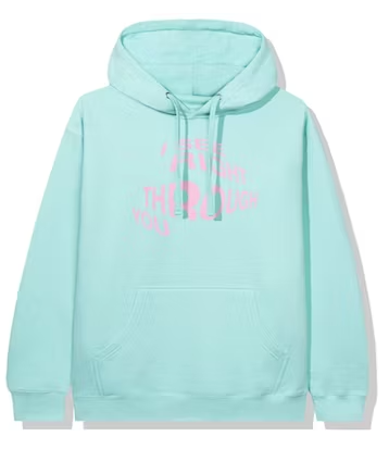 Anti Social Social Club Crystal Clear Hoodie Mint 'XL'