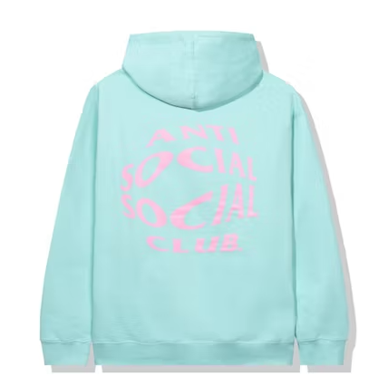 Anti Social Social Club Crystal Clear Hoodie Mint 'XL'