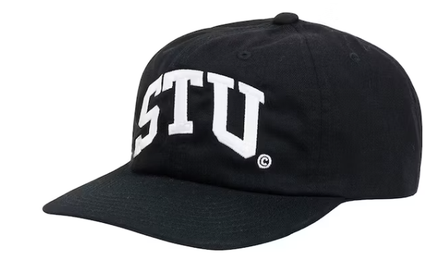 Stussy STU Arch Strapback Cap 'Black'