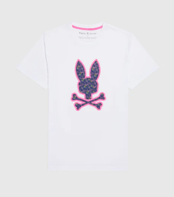Psycho Bunny Tee 'Navy & Pink'