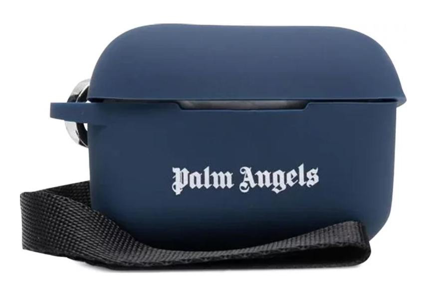 Palm Angels logo-print AirPods Pro case 'Navy Blue'