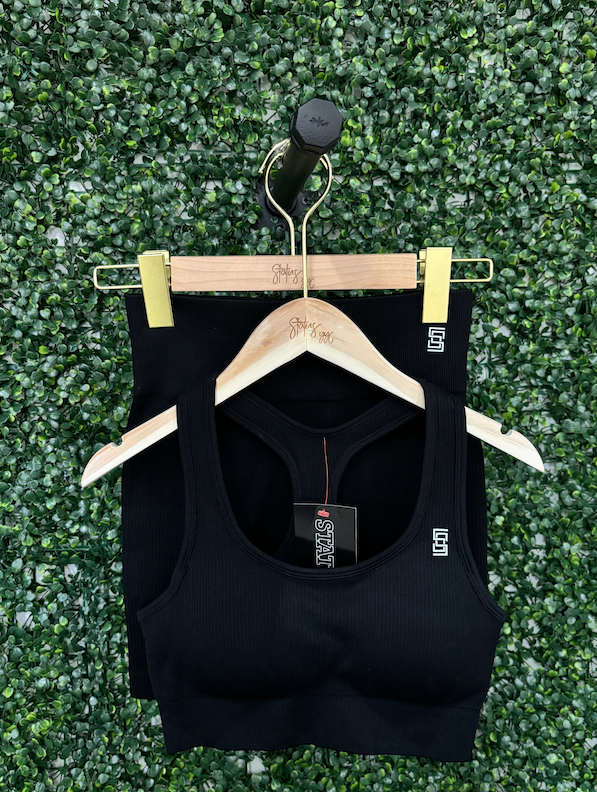 Status Ribbed Seamless Shorts Set