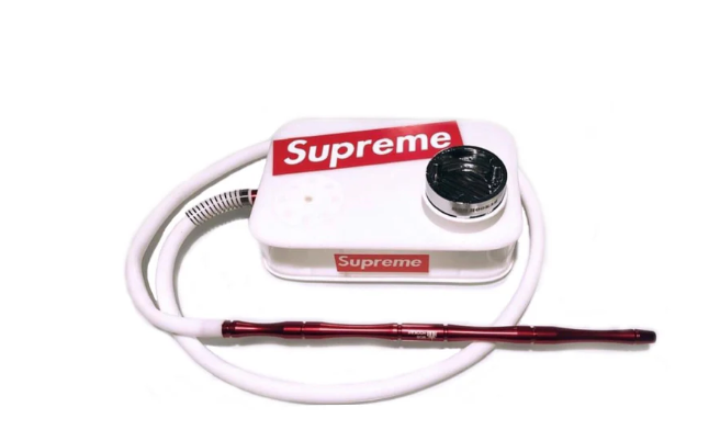 Supreme Box Hookah - White & Red