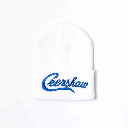 Crenshaw Limited Edition Heavyweight Beanie 'White/ Royal'