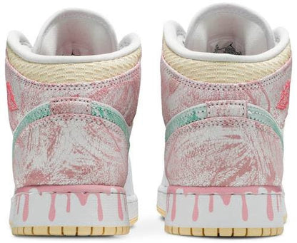 Air Jordan 1 Mid SE GS 'Paint Drip'