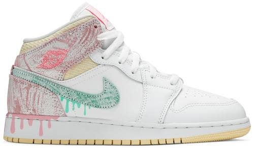 Air Jordan 1 Mid SE GS 'Paint Drip'