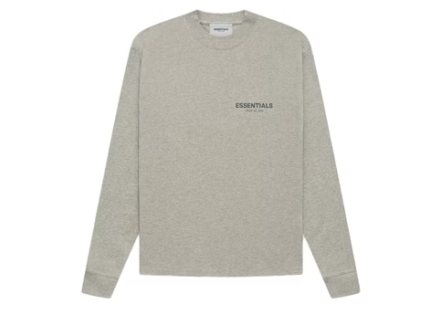 Fear of God Essentials Core Collection L/S T-shirt Dark Heather Oatmeal