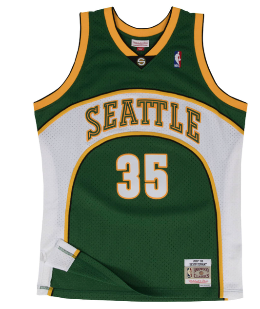 Mitchell & Ness NBA Seattle Kevin Durant Jersey GREEN