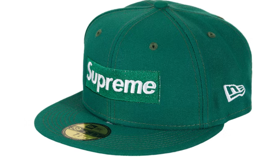 Supreme Money Box Logo New Era 'Dark Green' 7 1/2