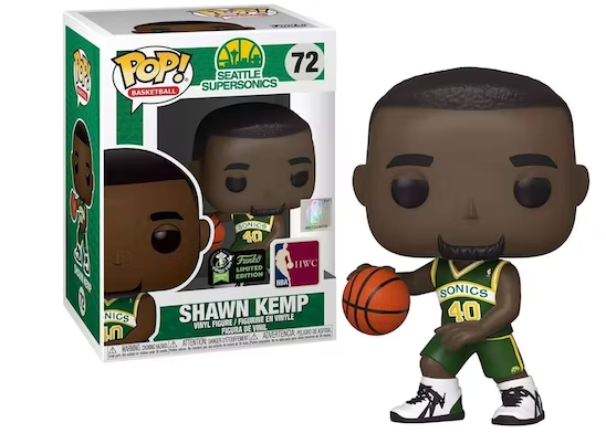 Funko Pop! Basketball NBA Shawn Kemp Spring Convention Exclusive Figure #72
