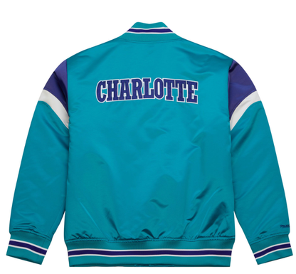 Heavyweight Satin Jacket 'Charlotte Hornets' SMALL