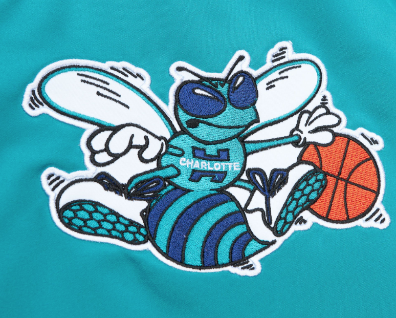 Heavyweight Satin Jacket 'Charlotte Hornets' SMALL