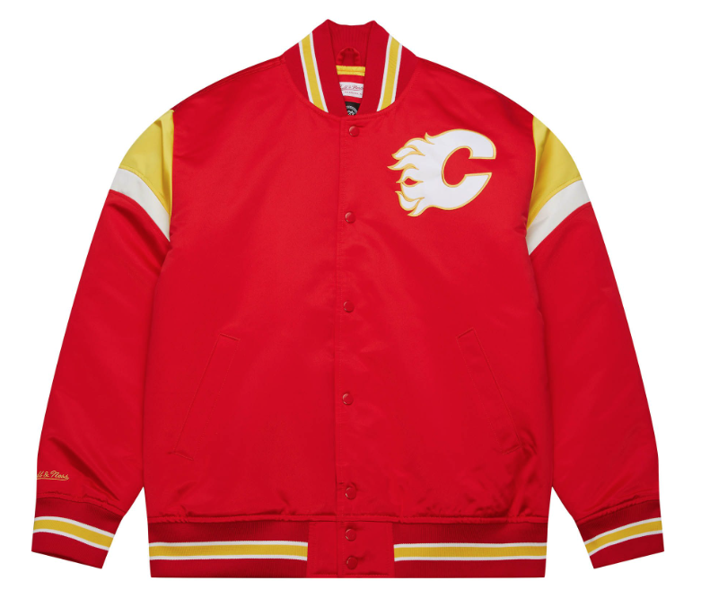 Heavyweight Satin Jacket 'Calgary Flames'