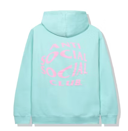 Anti Social Social Club Crystal Clear Hoodie Mint  'XL'