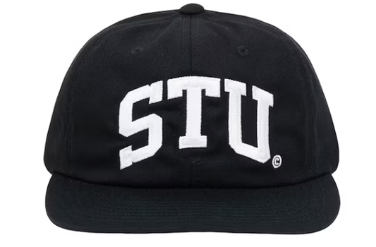 Stussy STU Arch Strapback Cap 'Black'