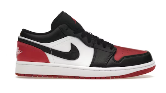 Jordan 1 Low 'Bred Toe 2.0' 11M