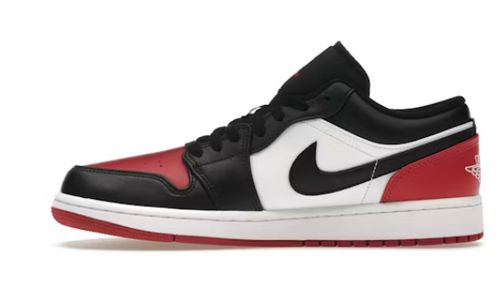Jordan 1 Low 'Bred Toe 2.0' 11M