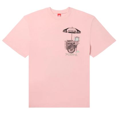 ICECREAM Cart SS Knit Oversized Tee 'Silver Pink'