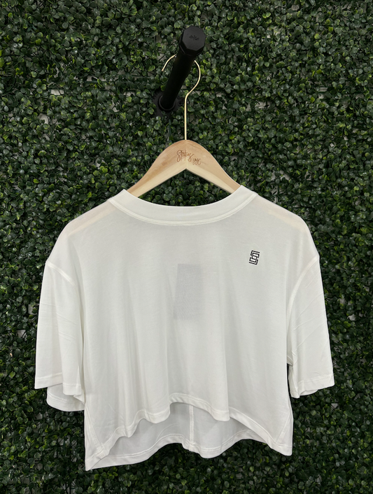 Status Women's Basic Crop Top 'White'