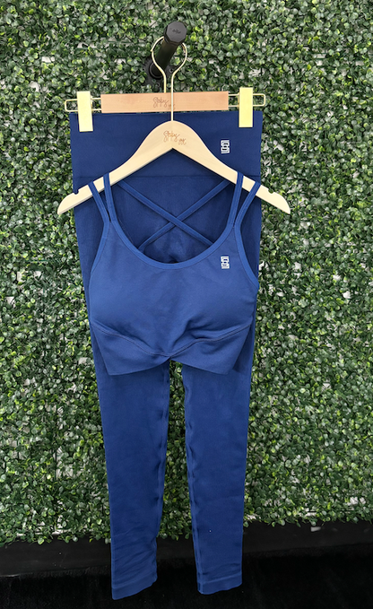 Status 2PC Ribbed High Waisted Leggings & Bra Set