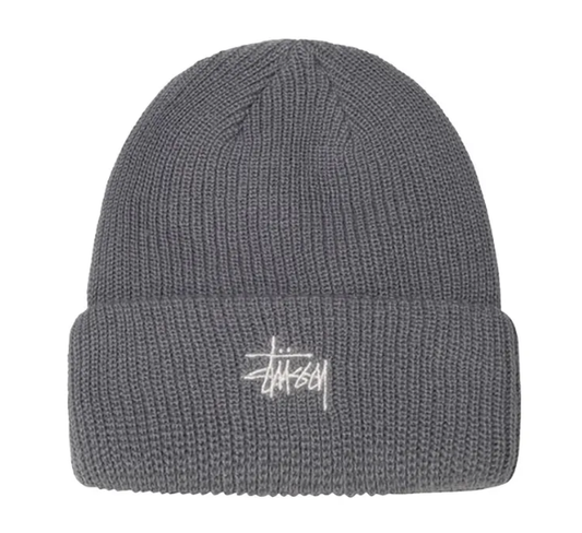 Stussy Basic Cuff Beanie 'Grey'