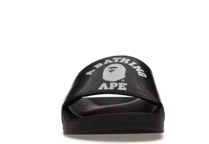 A Bathing Ape College Slide Sandal 'Black' 9M